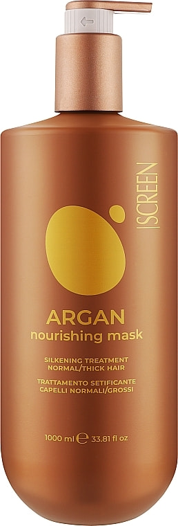 Живильна ліпідна маска з аргановою олією SCREEN Argan Nourishing Mask, 1000 ml - 1